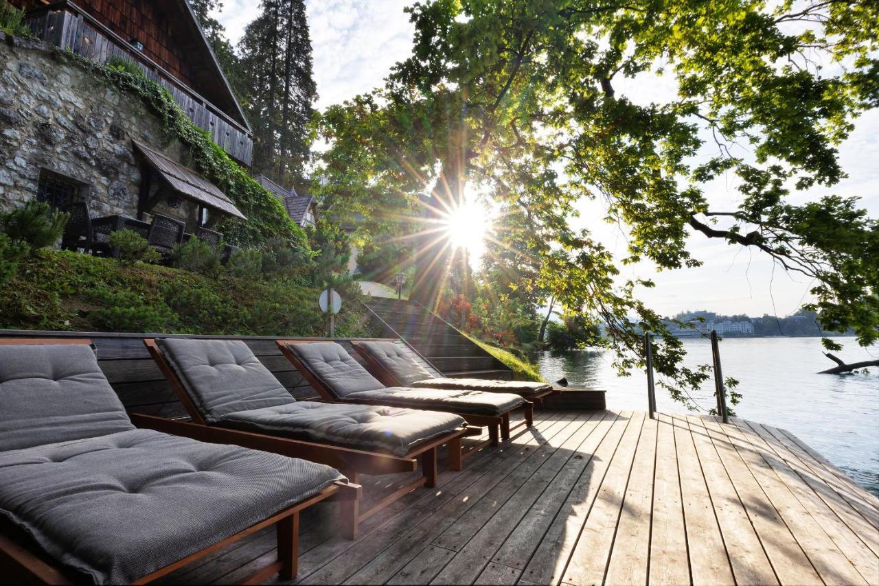 Private Beach House On Lake Bled Eksteriør billede